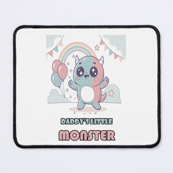 Item preview, Daddy's Little Monster Kids T-Shirt | Cute Kawaii Monster Design designed and sold by Amber Sky Creations.