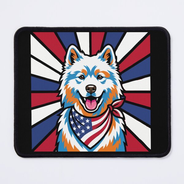 Item preview, Samoyed 4th of July Dog – Patriotic USA Puppy Gift designed and sold by The Real Life Symphony.
