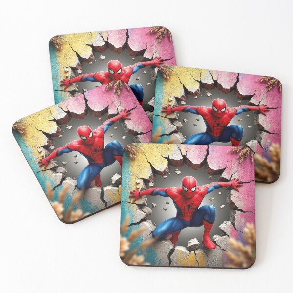 Item preview, Spider-Man Breaking Through Wall Action designed and sold by Cute Animals And Royal Art.