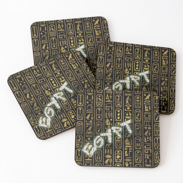 Item preview, Ancient Egyptian Hieroglyphs Artistic Wall Decor designed and sold by CrazeShop.