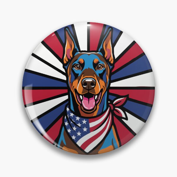 Item preview, Doberman Pinscher 4th of July Dog – Patriotic USA Puppy Gift designed and sold by The Real Life Symphony.