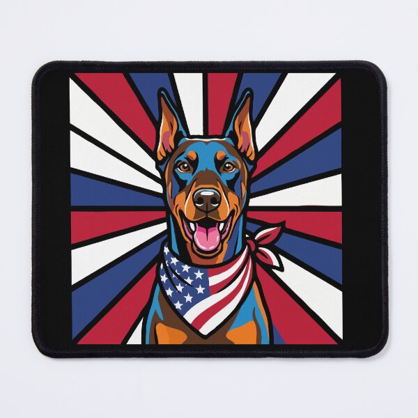 Item preview, Doberman Pinscher 4th of July Dog – Patriotic USA Puppy Gift designed and sold by The Real Life Symphony.