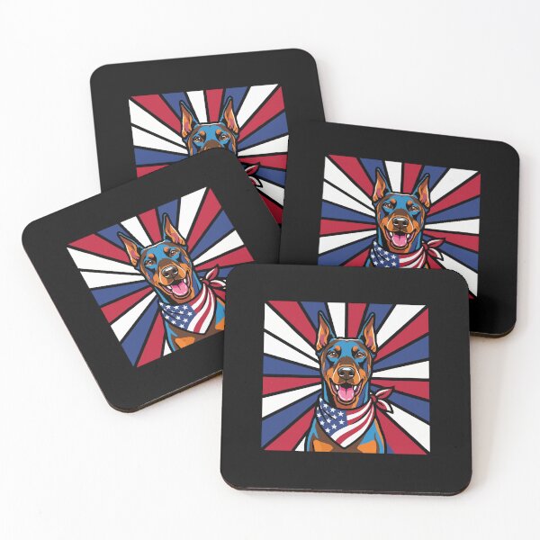 Item preview, Doberman Pinscher 4th of July Dog – Patriotic USA Puppy Gift designed and sold by The Real Life Symphony.