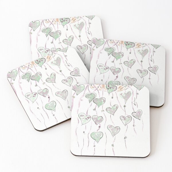 Item preview, String of Hearts designed and sold by Kirsten Robinson Art.