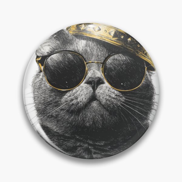Item preview, Cool King Cat designed and sold by LovePrintArt.