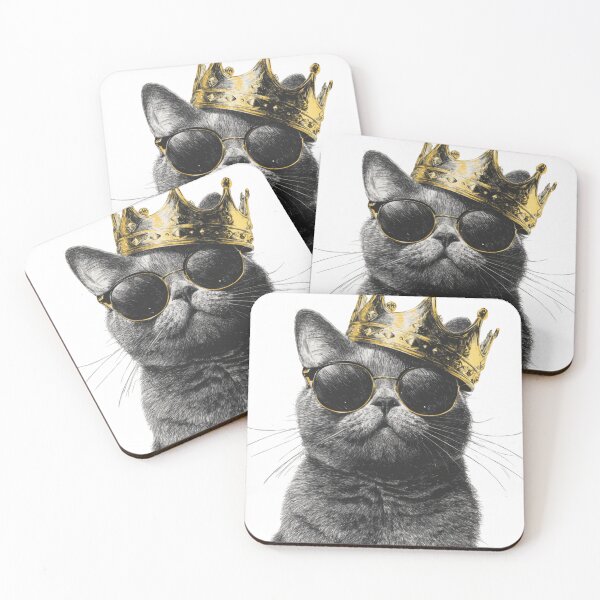 Item preview, Cool King Cat designed and sold by LovePrintArt.