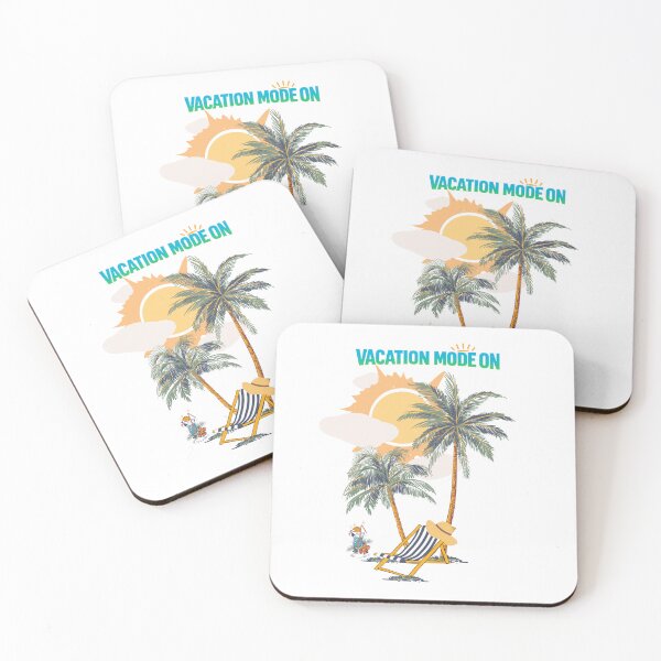 Item preview, Vacation Mode On Tropical Beach Chair Palm Trees Summer . designed and sold by LunaPrintCo.