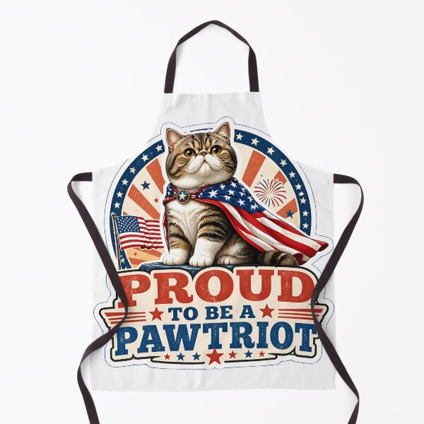 Item preview, Proud To Be A Pawtriot Exotic shorthair Cat – Patriotic 4th of July USA Cat Lover Gift designed and sold by Bettybee00.
