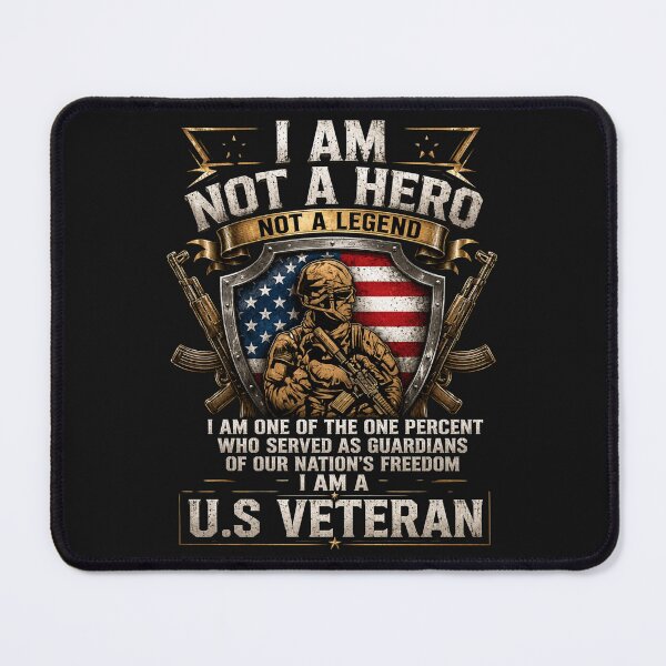 Item preview, "I Am Not a Hero, Not a Legend. I Am One of the One Percent Who Served as Guardians of Our Nation's Freedom. I Am a U.S. Veteran." designed and sold by INKRebelGraphic.