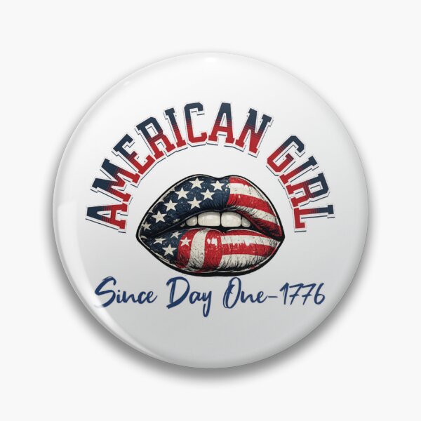 Item preview, American Girl Since 1776 Patriotic Lips Design designed and sold by DjFreeq.