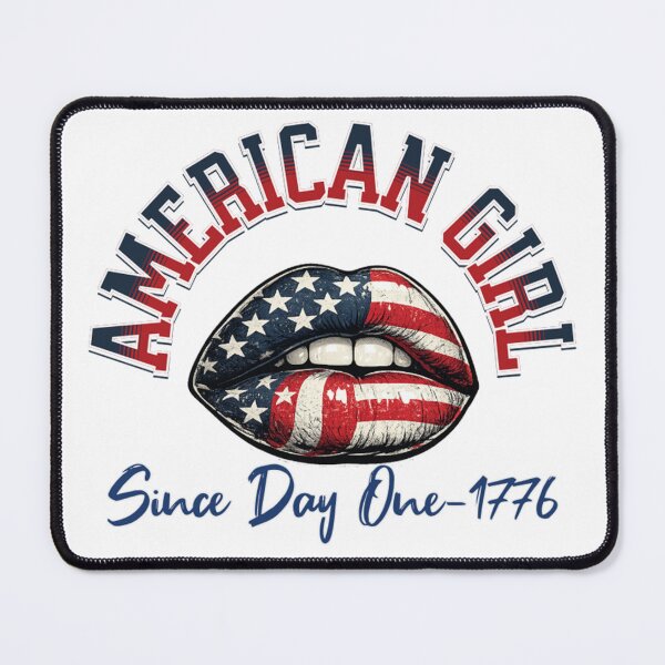 Item preview, American Girl Since 1776 Patriotic Lips Design designed and sold by DjFreeq.