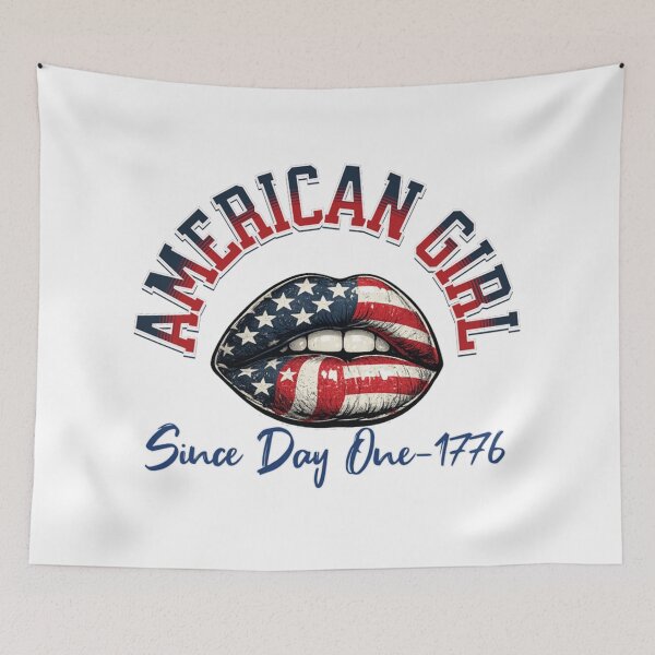 Item preview, American Girl Since 1776 Patriotic Lips Design designed and sold by DjFreeq.