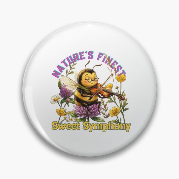Item preview, Nature's Finest Sweet Symphony: Whimsical Fiddling Bee Floral T-Shirt designed and sold by NinaCreator.