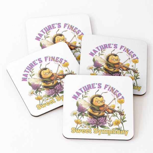 Item preview, Nature's Finest Sweet Symphony: Whimsical Fiddling Bee Floral T-Shirt designed and sold by NinaCreator.