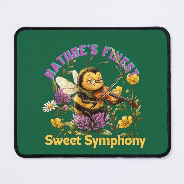 Item preview, Nature's Finest Sweet Symphony: Whimsical Fiddling Bee Floral T-Shirt designed and sold by NinaCreator.