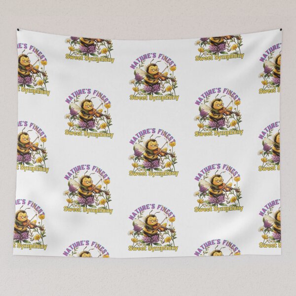 Item preview, Nature's Finest Sweet Symphony: Whimsical Fiddling Bee Floral T-Shirt designed and sold by NinaCreator.