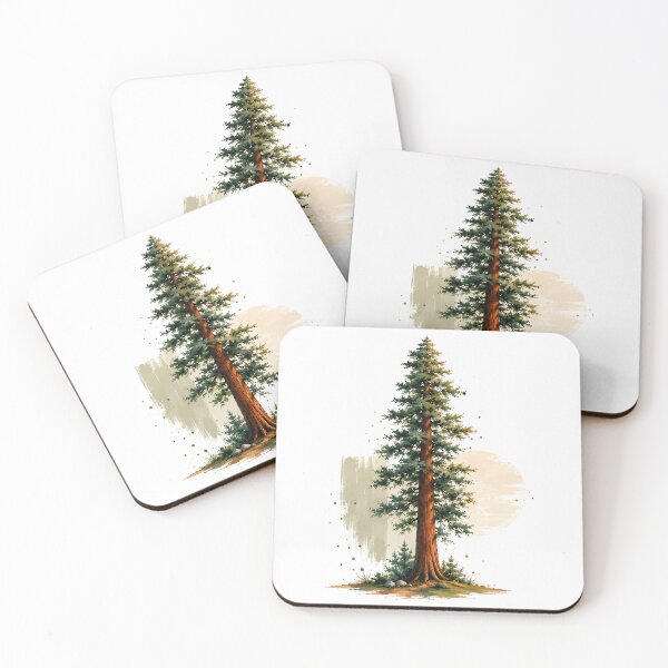 Item preview, Majestic Redwood Pine Watercolor designed and sold by StudioBloodmoon.