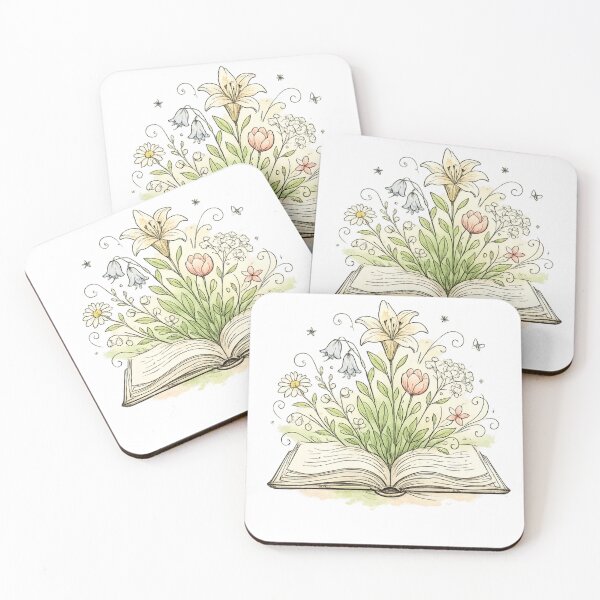 Item preview, Whimsical Floral Book Illustration designed and sold by NeoSakura.