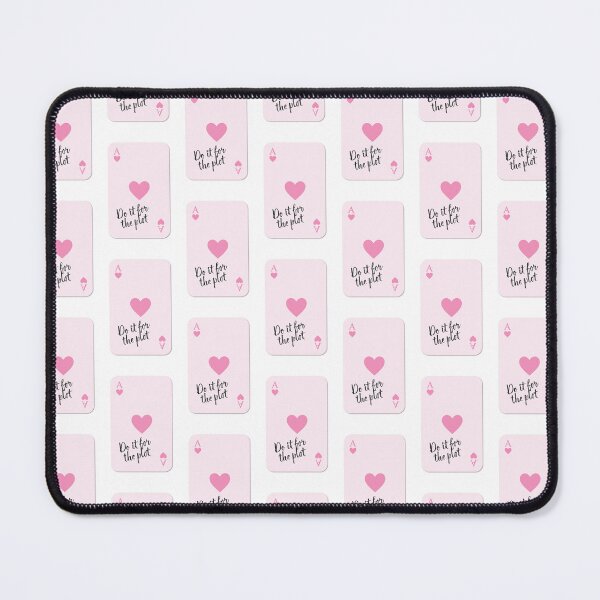 Item preview, Pink Ace of Hearts Playing Card Design ft. "Do It For The Plot" Funny Sassy Quote designed and sold by SpringTeaDesigns.