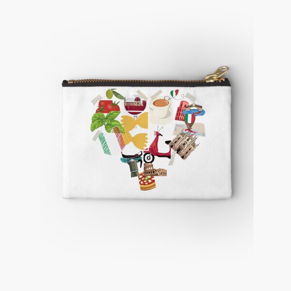 Item preview, Made in Italy Cute Heart Collage - Italian Food Vespa and Landmarks Travel Souvenir designed and sold by MedusaGialla.