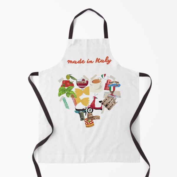 Item preview, Made in Italy Cute Heart Collage - Italian Food Vespa and Landmarks Travel Souvenir designed and sold by MedusaGialla.