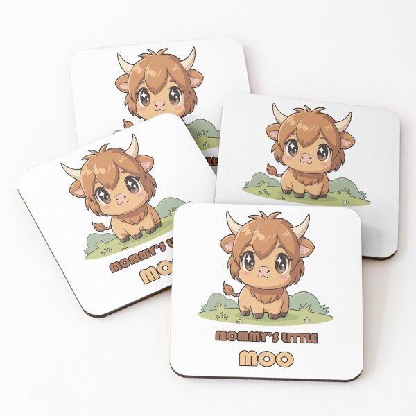Item preview, Mommy's Little Moo Kids T-Shirt | Cute Highland Cow Design designed and sold by Amber Sky Creations.