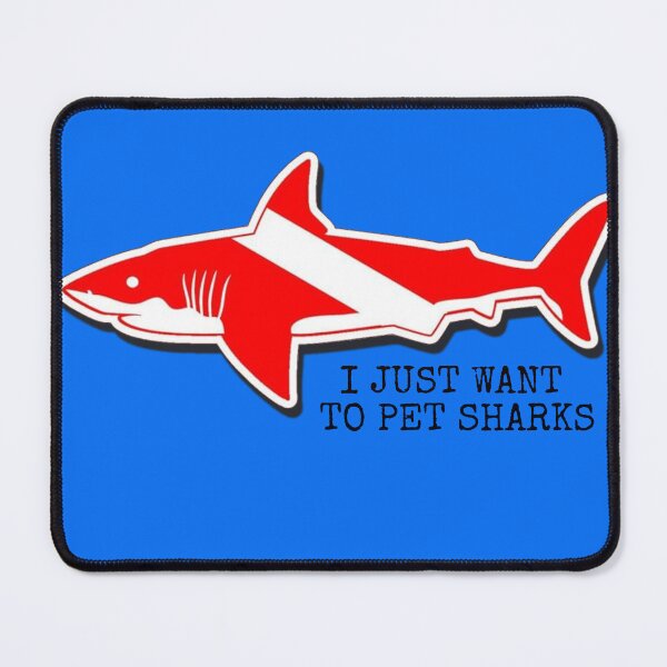 Item preview, SCUBA DIVER SHARK designed and sold by Squirrel Adventurous.