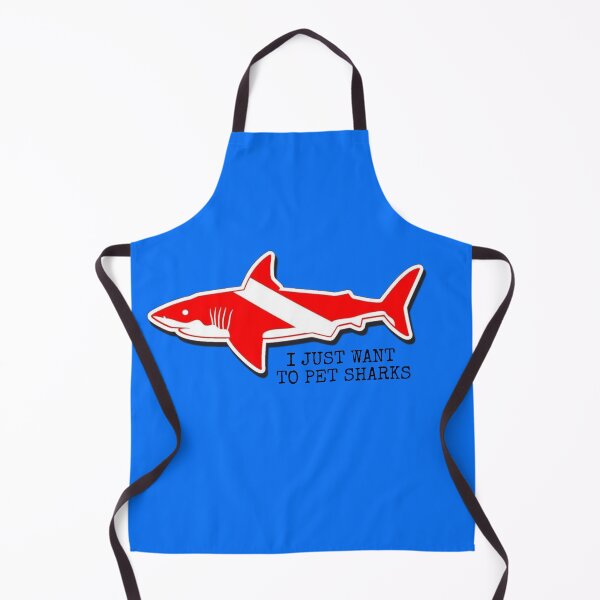 Item preview, SCUBA DIVER SHARK designed and sold by Squirrel Adventurous.