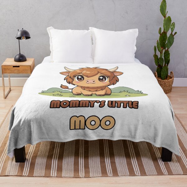 Item preview, Mommy's Little Moo Kids T-Shirt | Cute Highland Cow Design designed and sold by Amber Sky Creations.