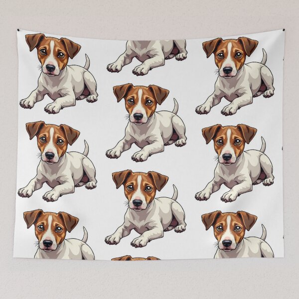Item preview, Lying Jack Russell Terrier designed and sold by Prints by Mat.