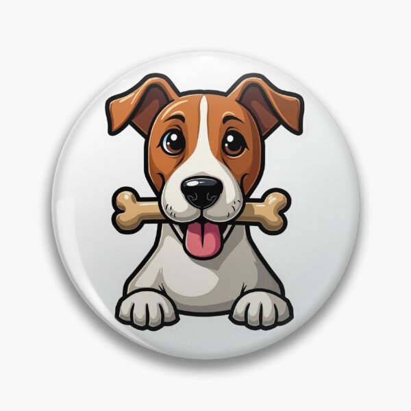 Item preview, Jack Russell Terrier with bone in mouth designed and sold by Prints by Mat.