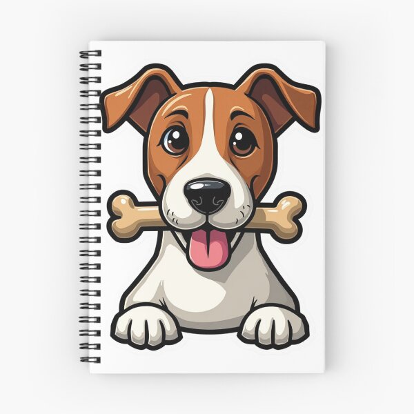 Item preview, Jack Russell Terrier with bone in mouth designed and sold by Prints by Mat.