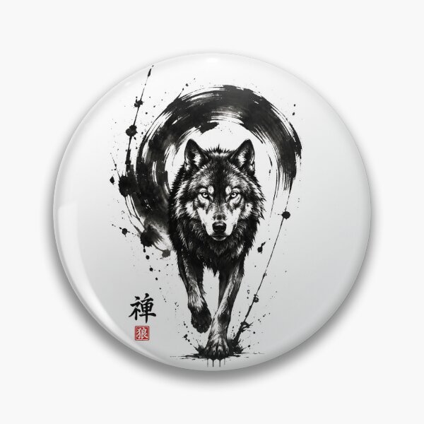 Aperçu de l'œuvre Loup Zen créée et vendue par diamdesign.
