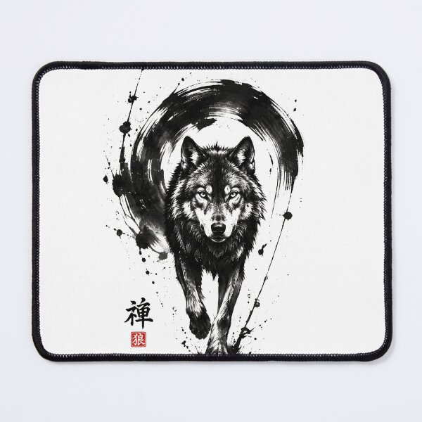 Aperçu de l'œuvre Loup Zen créée et vendue par diamdesign.