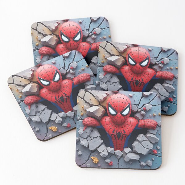 Item preview, Spider-Man Dynamic Wall Crash Superhero Scene designed and sold by Cute Animals And Royal Art.
