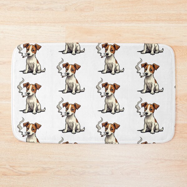 Item preview, Jack Russell Terrier sitting with cigarette designed and sold by Prints by Mat.