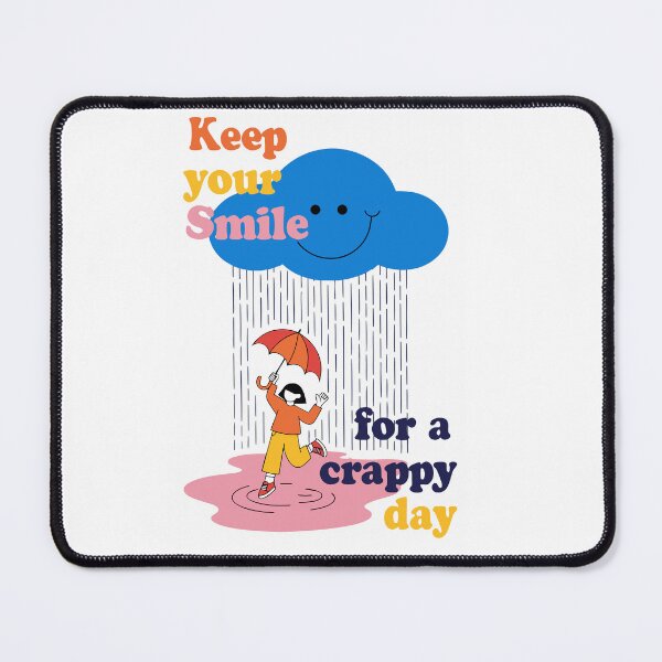 Item preview, Retro Keep Your Smile For A Crappy Day Quote designed and sold by TubiGraf.