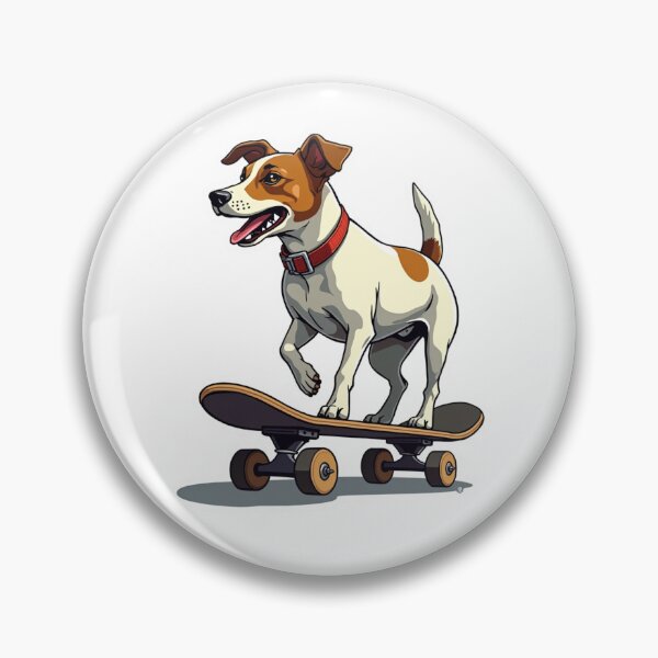 Item preview, Jack Russell Terrier on skateboard designed and sold by Prints by Mat.
