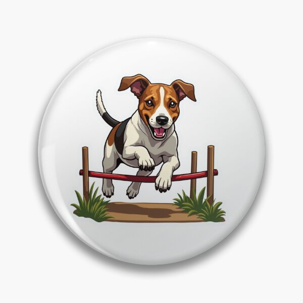 Item preview, Jack Russell Terrier running through obstacles designed and sold by Prints by Mat.