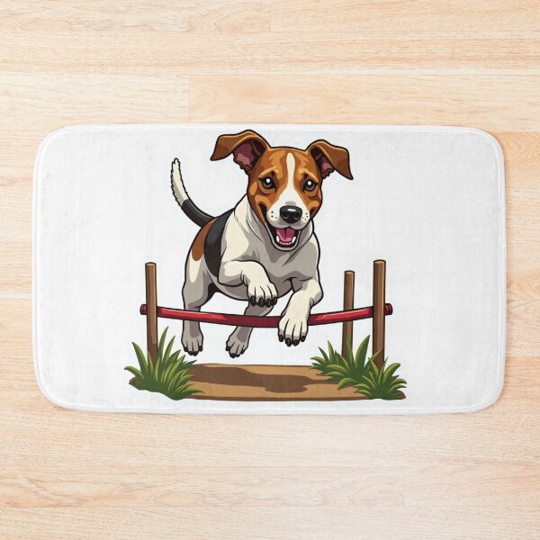 Item preview, Jack Russell Terrier running through obstacles designed and sold by Prints by Mat.