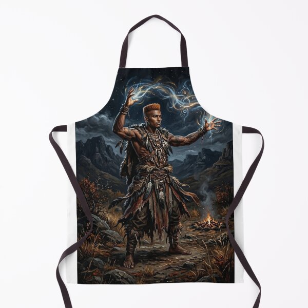 Item preview, SHAMAN TRIBAL MAGIC DARK FANTASY WARRIOR DIGITAL ART designed and sold by Curiosiart.