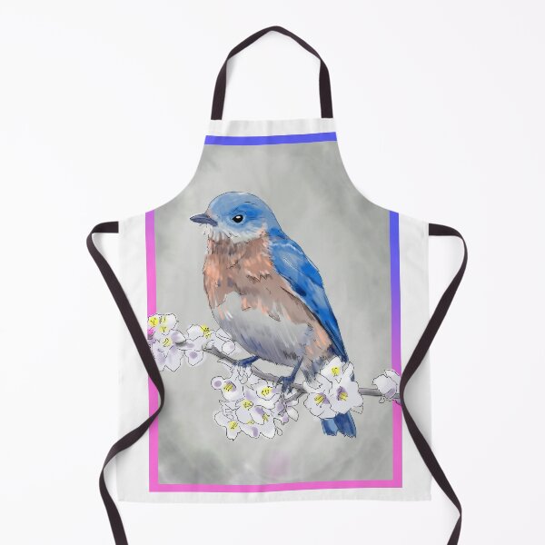 Item preview, Eastern Bluebird in Bloom designed and sold by AlcheArtsStudio.
