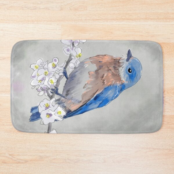 Item preview, Eastern Bluebird in Bloom designed and sold by AlcheArtsStudio.