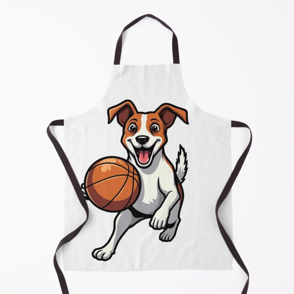 Item preview, Jack Russell Terrier jugando al baloncesto designed and sold by Prints by Mat.