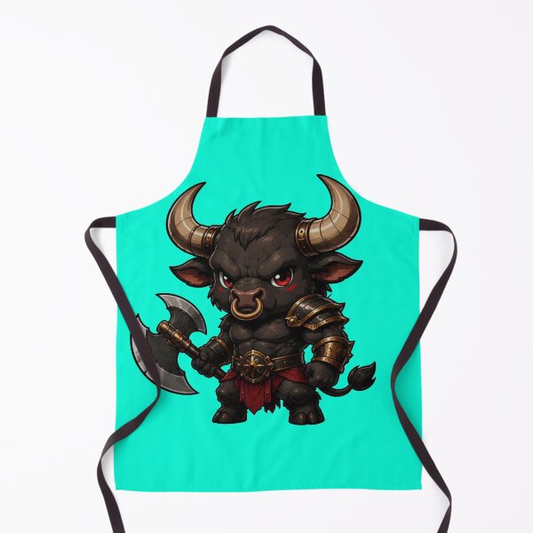Item preview, Cute Minotaur Warrior Chibi – Fantasy Bull Fighter Cartoon Design designed and sold by RAYBIL.