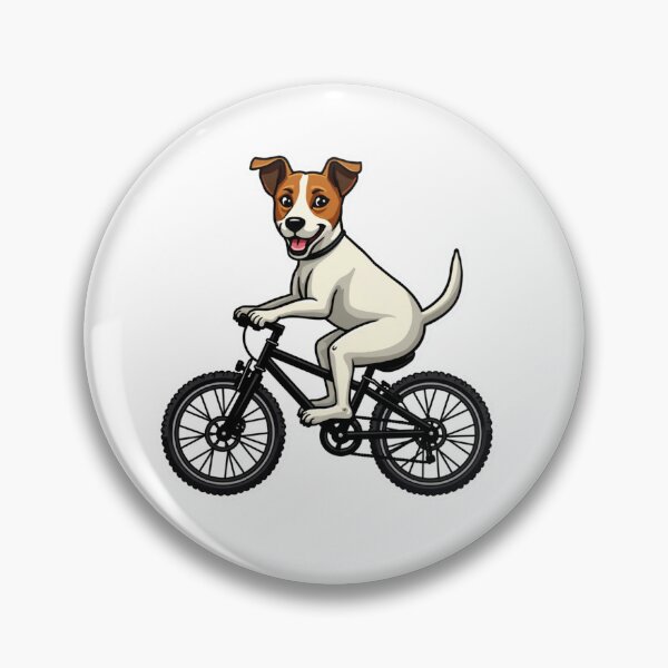 Item preview, Jack Russell Terrier riding a bicycle designed and sold by Prints by Mat.