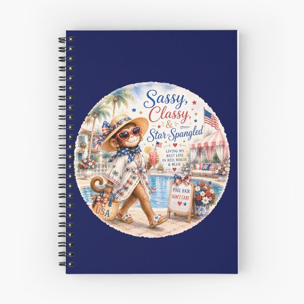 Item preview, Sassy, Classy & Star-Spangled™ | Palm Beach Monkey Summer Collection designed and sold by TeelieTurner.