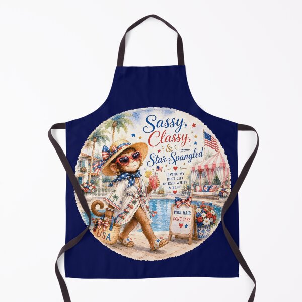 Item preview, Sassy, Classy & Star-Spangled™ | Palm Beach Monkey Summer Collection designed and sold by TeelieTurner.