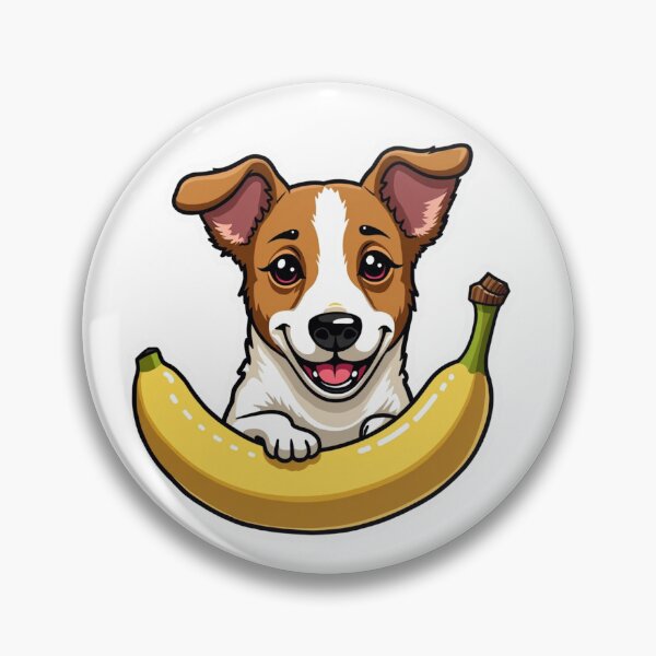 Item preview, Jack Russell Terrier with banana designed and sold by Prints by Mat.
