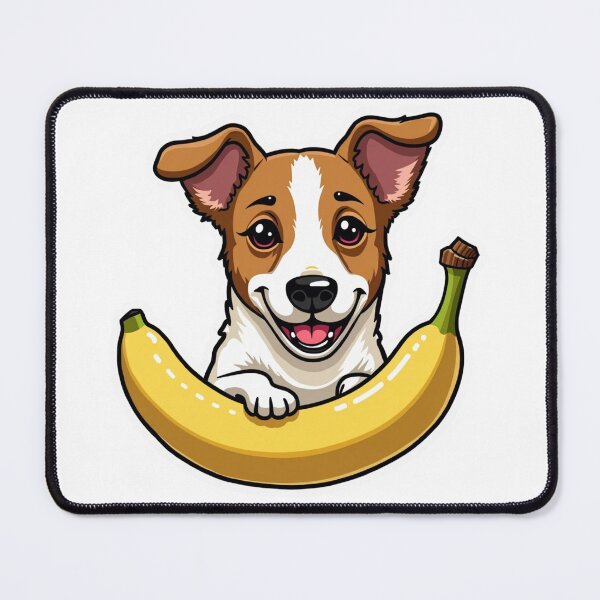 Item preview, Jack Russell Terrier with banana designed and sold by Prints by Mat.